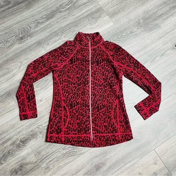 Tommy Bahama Cat's Meow Aruba Full-Zip Sweatshirt Tango Red 0113 - Picture 5 of 15